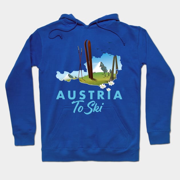 Austria To Ski Hoodie by nickemporium1